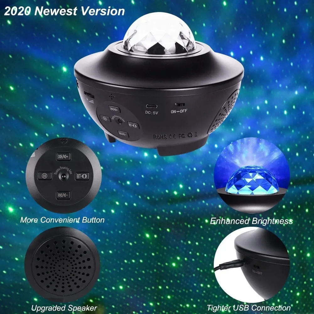 LED Galaxy Star проектор с Bluetooth високоговорител