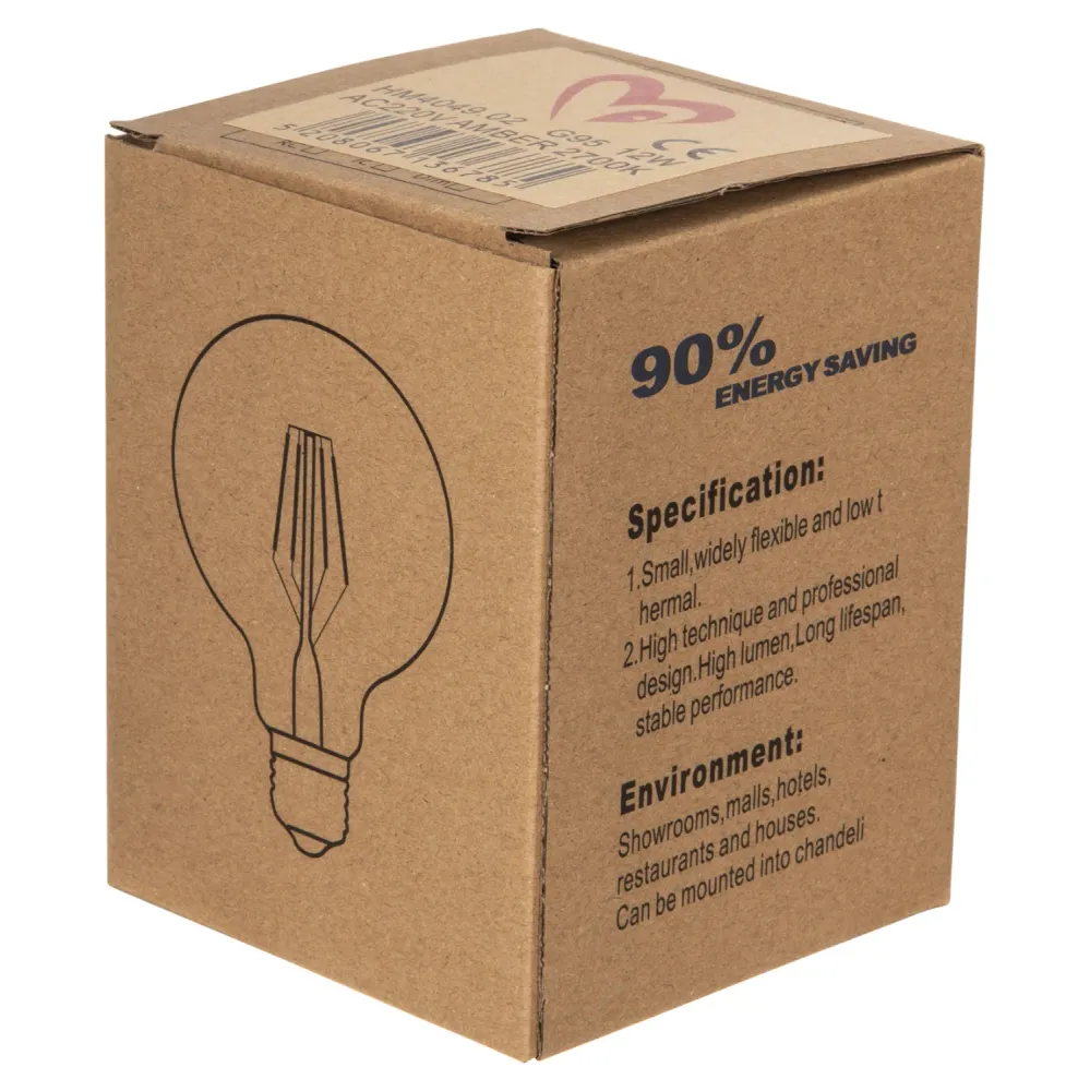 LED крушка GLOBO 12W E27 3000K златист цвят