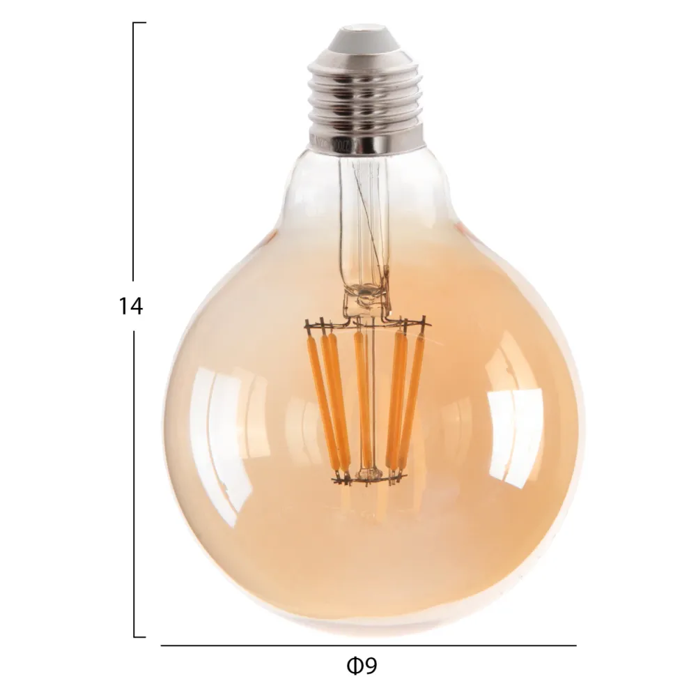 LED крушка GLOBO 8W E27 2700K златист цвят
