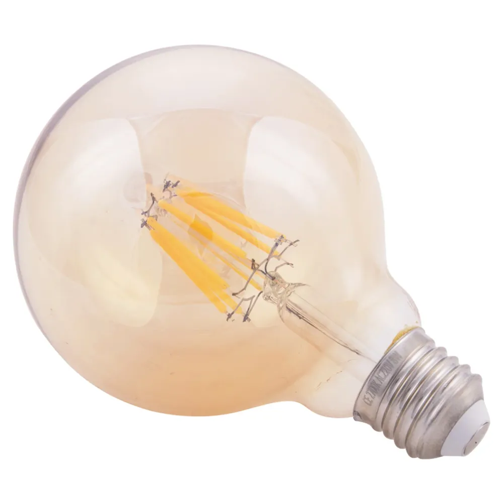 LED крушка GLOBO 8W E27 2700K златист цвят