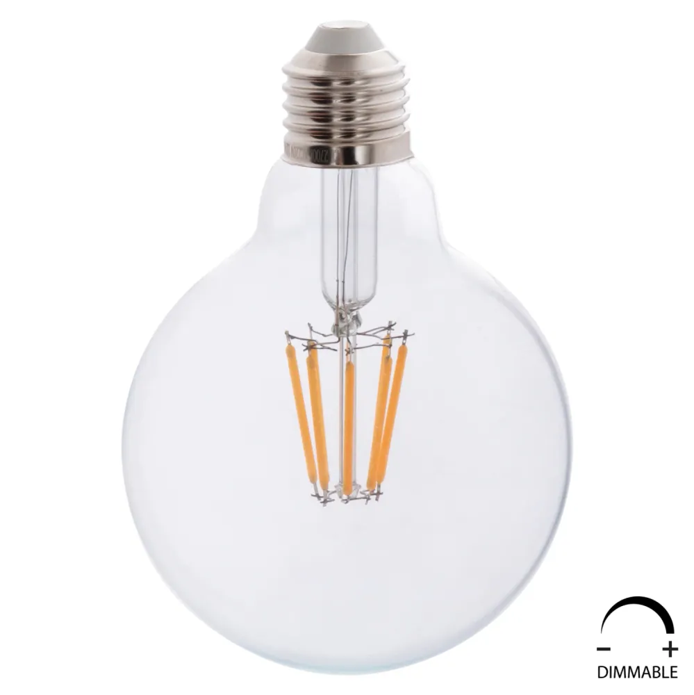 LED крушка GLOBO 8W E27 3000K прозрачна димируема