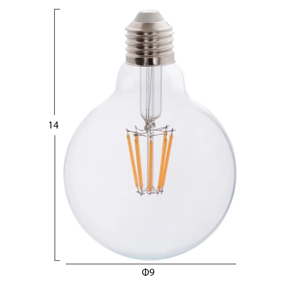 LED крушка GLOBO 8W E27 3000K прозрачна димируема