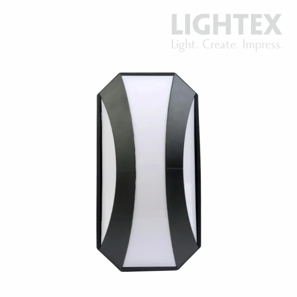 LED АПЛИК GOBI 20W IP54 ЧЕРЕН LIGHTEX