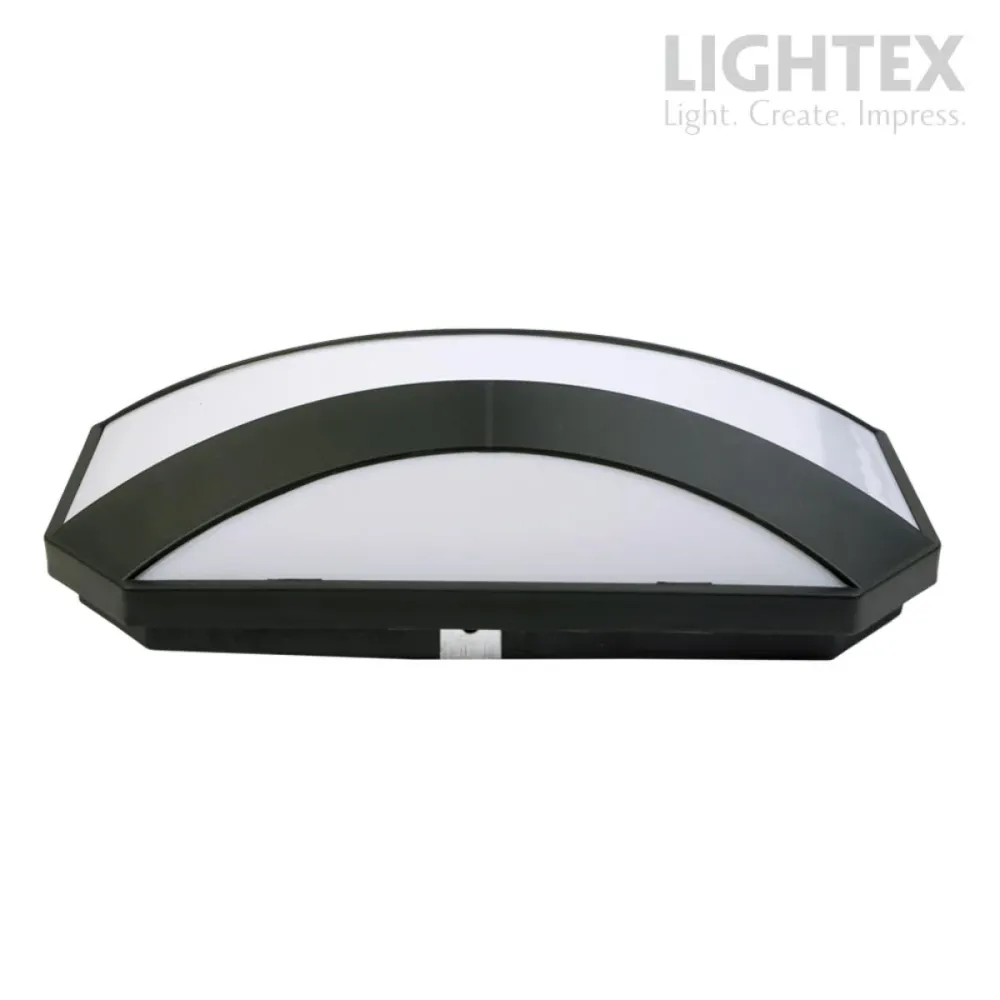 LED АПЛИК GOBI 20W IP54 ЧЕРЕН LIGHTEX