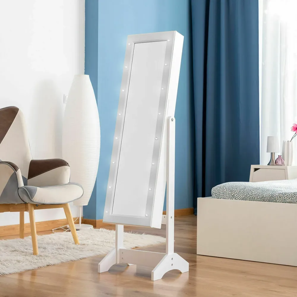 Стоящо огледало за бижута с LED InnovaGoods Бял Пластмаса (След ремонт )