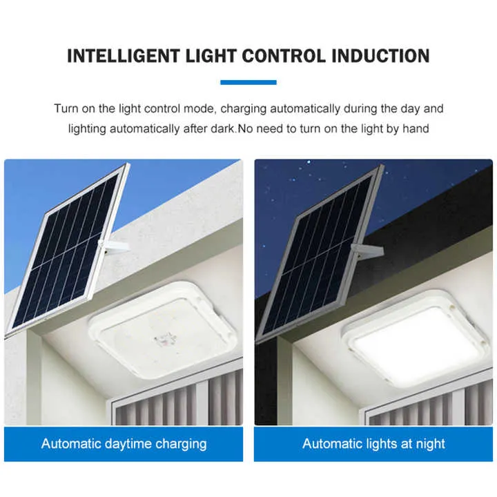 Соларна LED лампа за таван Jortan 100W с отделен панел