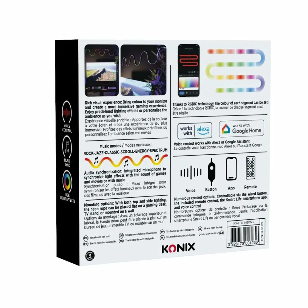 LED ленти KONIX SMART 3 m Многоцветен