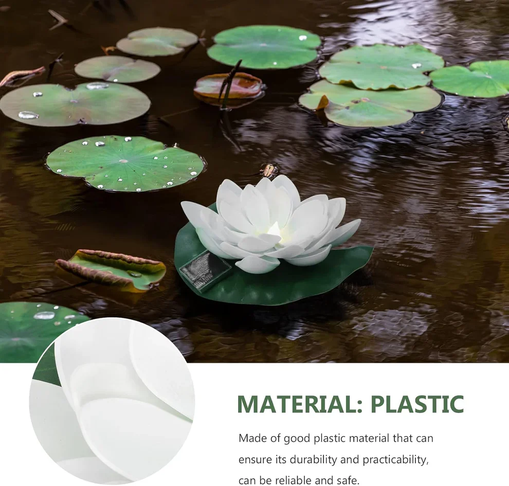 LED соларна лампа Lightex LOTUS, IP44, бяла