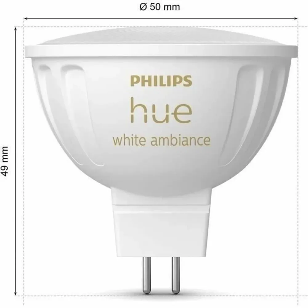 LED крушка Philips Бял G 400 lm 2 броя (2200K) (6500 K)