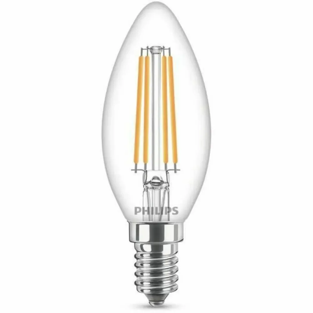 LED крушка за лампа тип свещ Philips Студено Бяло E14