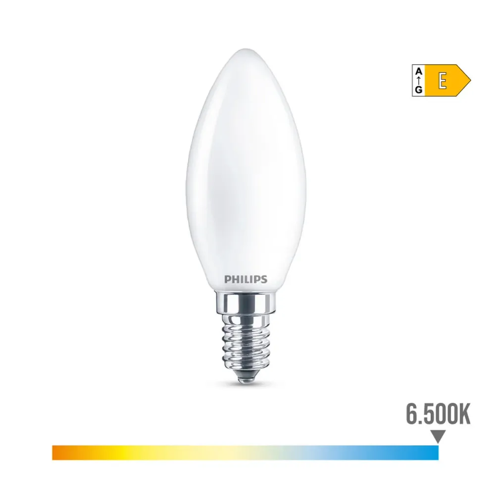 LED крушка Philips Свещ E 6,5 W E14 806 lm 3,5 x 9,7 cm (6500 K)