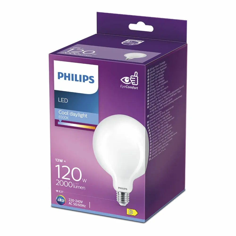 LED крушка Philips D 13 W E27 2000 Lm 12,4 x 17,7 cm (6500 K)