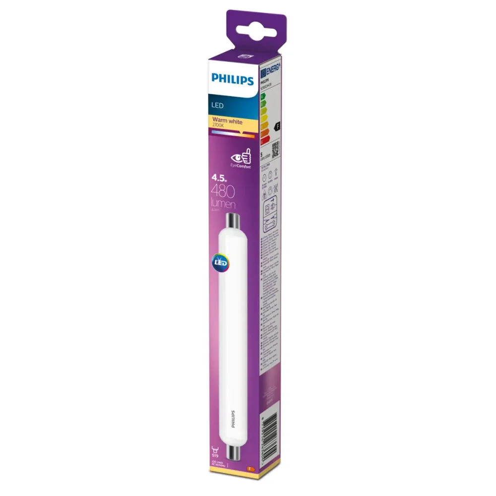 LED крушка Philips Tubo lineal Тубичка F S19 60 W (2700k)