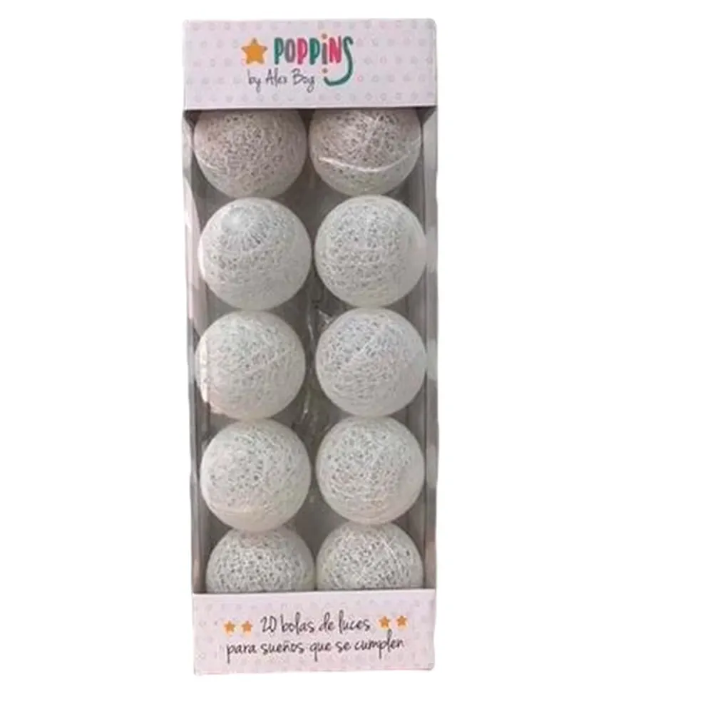 Гирлянда от LED Топки Roymart Poppins Бял