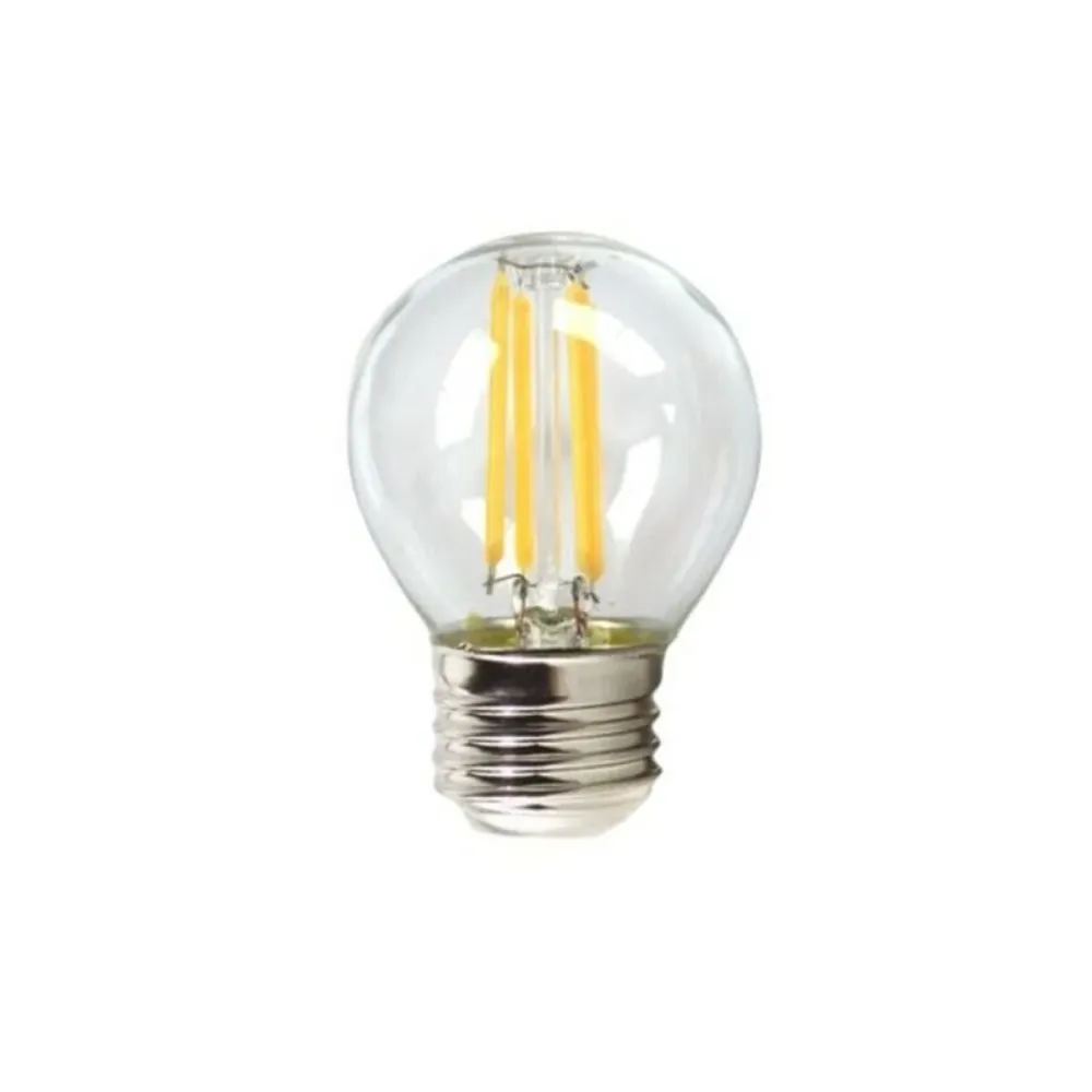 Сферична LED крушка за лампа Silver Electronics 1960327 E27 4W 3000K ++ (Топла светлина)