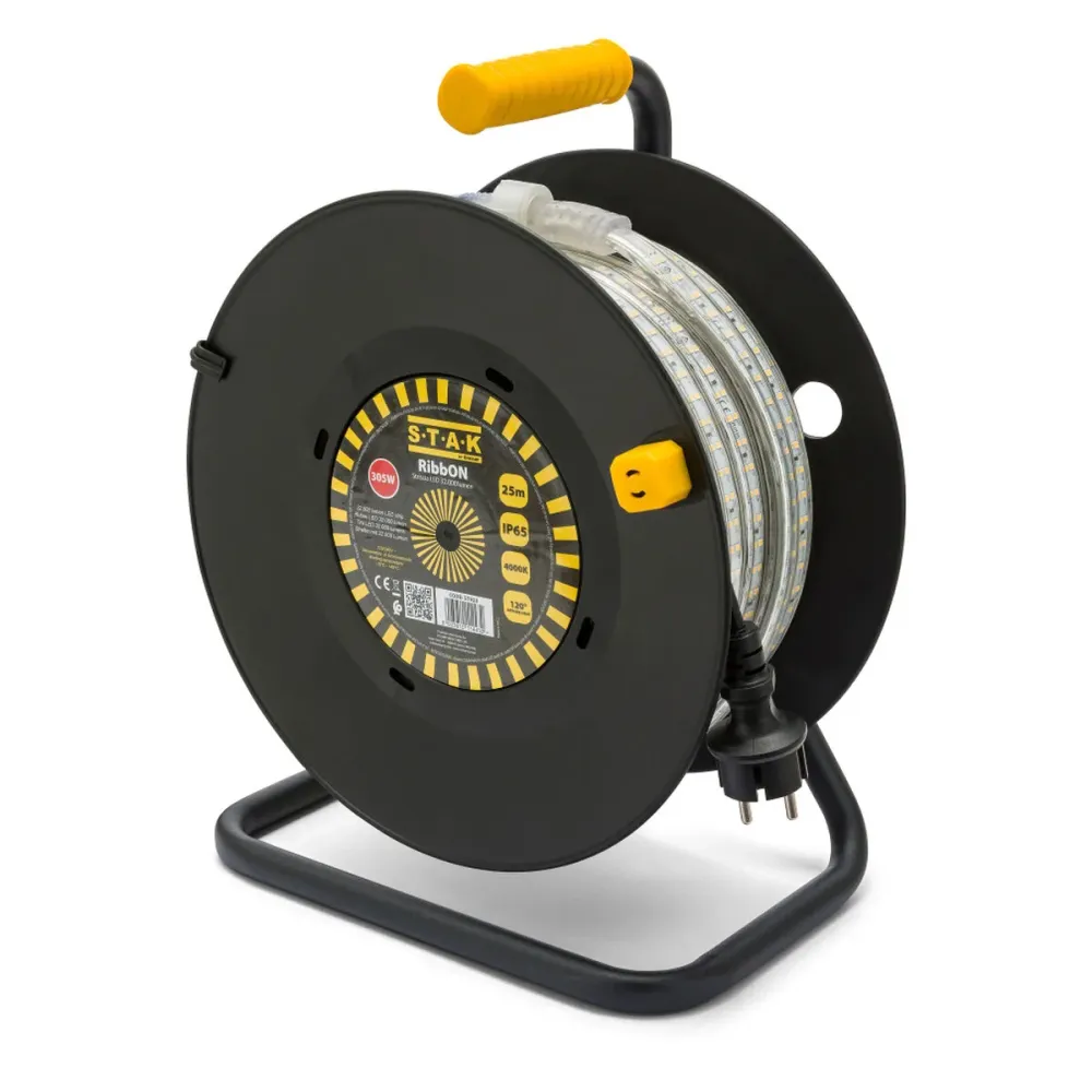 LED ленти Stak 300 W LED Светлина 4000 K Черен Прозрачен