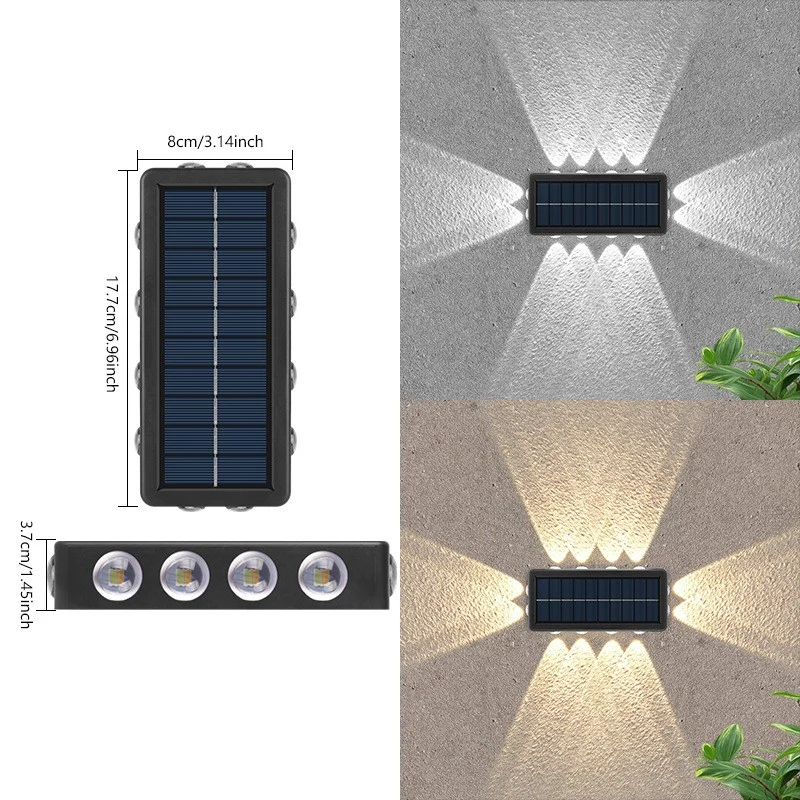 Соларна лампа 8+4 LED бяла/топла светлина | ZenSol
