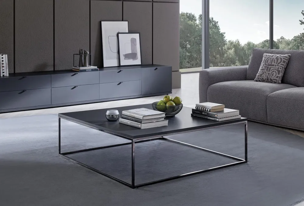 Холна маса «Legato Black» с размер 110х35х110см