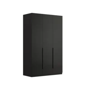 Трикрилен гардероб «Legato Black» - ширина 136см
