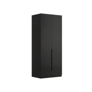 Двукрилен гардероб «Legato Black» - чекмеджета, ширина 91см