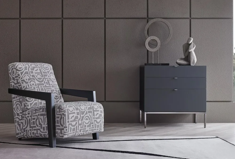Шкаф «Legato Black» с три чекмеджета и органайзер, размер 80х81х48см