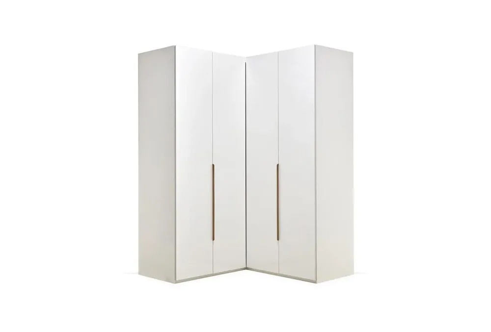 Ъглов гардероб «Legato White» - ширина 152см