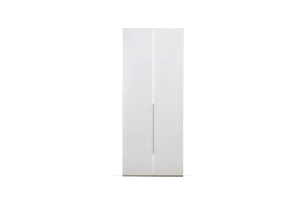 Двукрилен гардероб «Legato White» - чекмеджета, ширина 91см