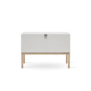 Нощно шкафче «Legato White» + чекмедже, размер 65х46х48см