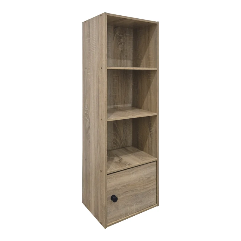 Колонна библиотека с шкаф LENOBIA сонома 30.5x24x95см