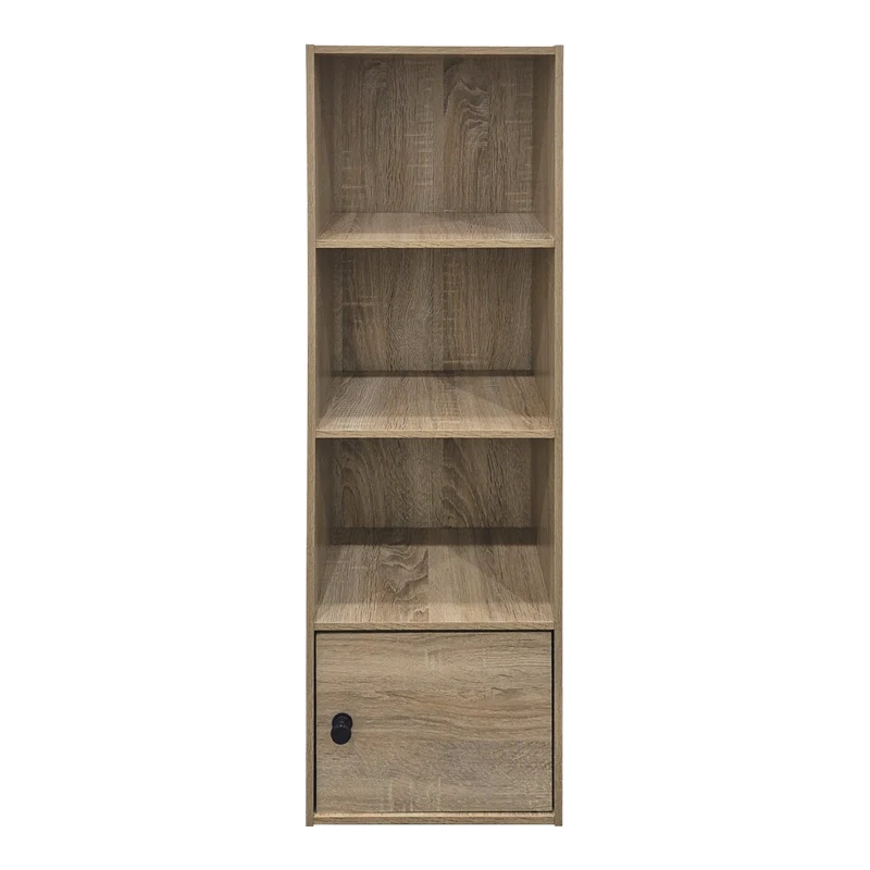 Колонна библиотека с шкаф LENOBIA сонома 30.5x24x95см