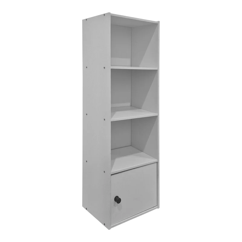 Колонна библиотека LENOBIA с шкаф бяла 30.5x24x95см