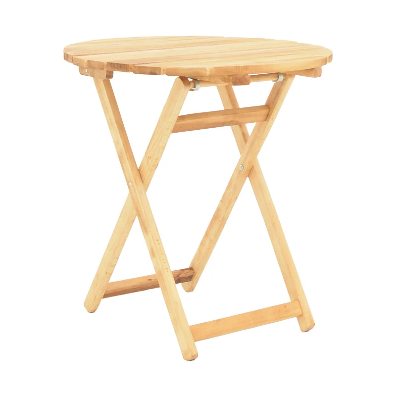Маса Letna масив бук в естествен цвят D60x75см