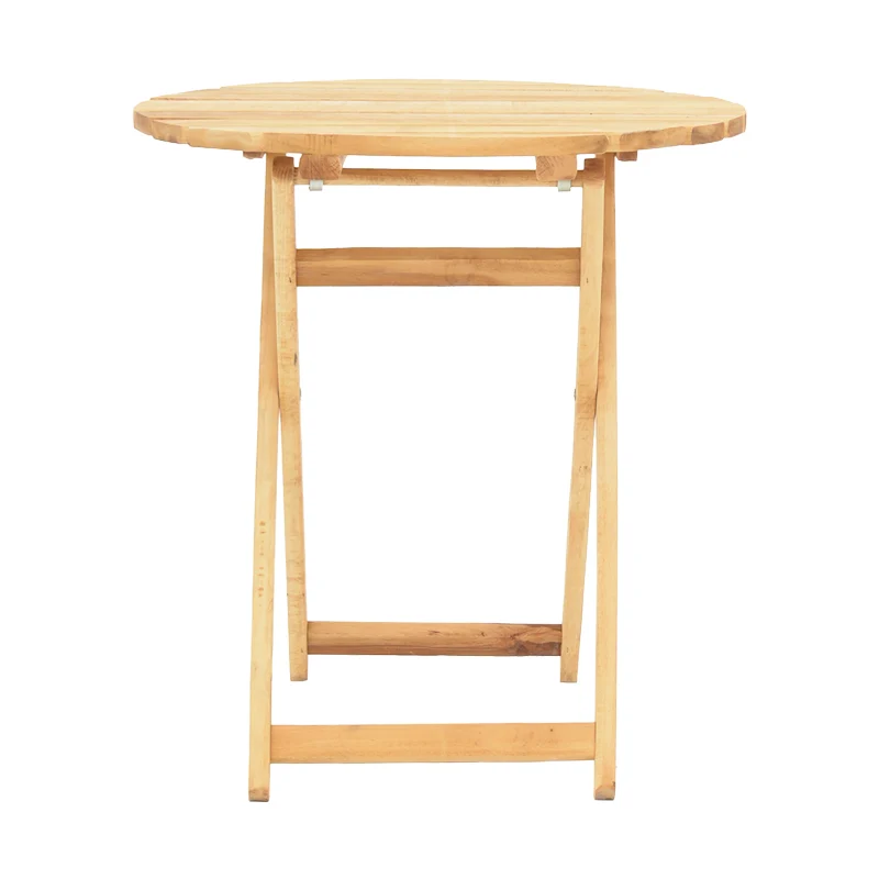 Маса Letna масив бук в естествен цвят D60x75см