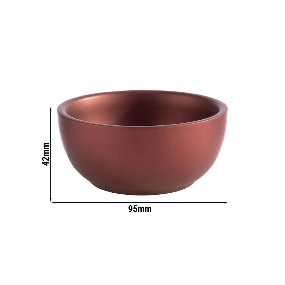 (6 бр.) Купичка - LEVANTE - Неръждаема стомана - 140ml - Ø 95mm - Дълбочина: 42.5mm - Червено