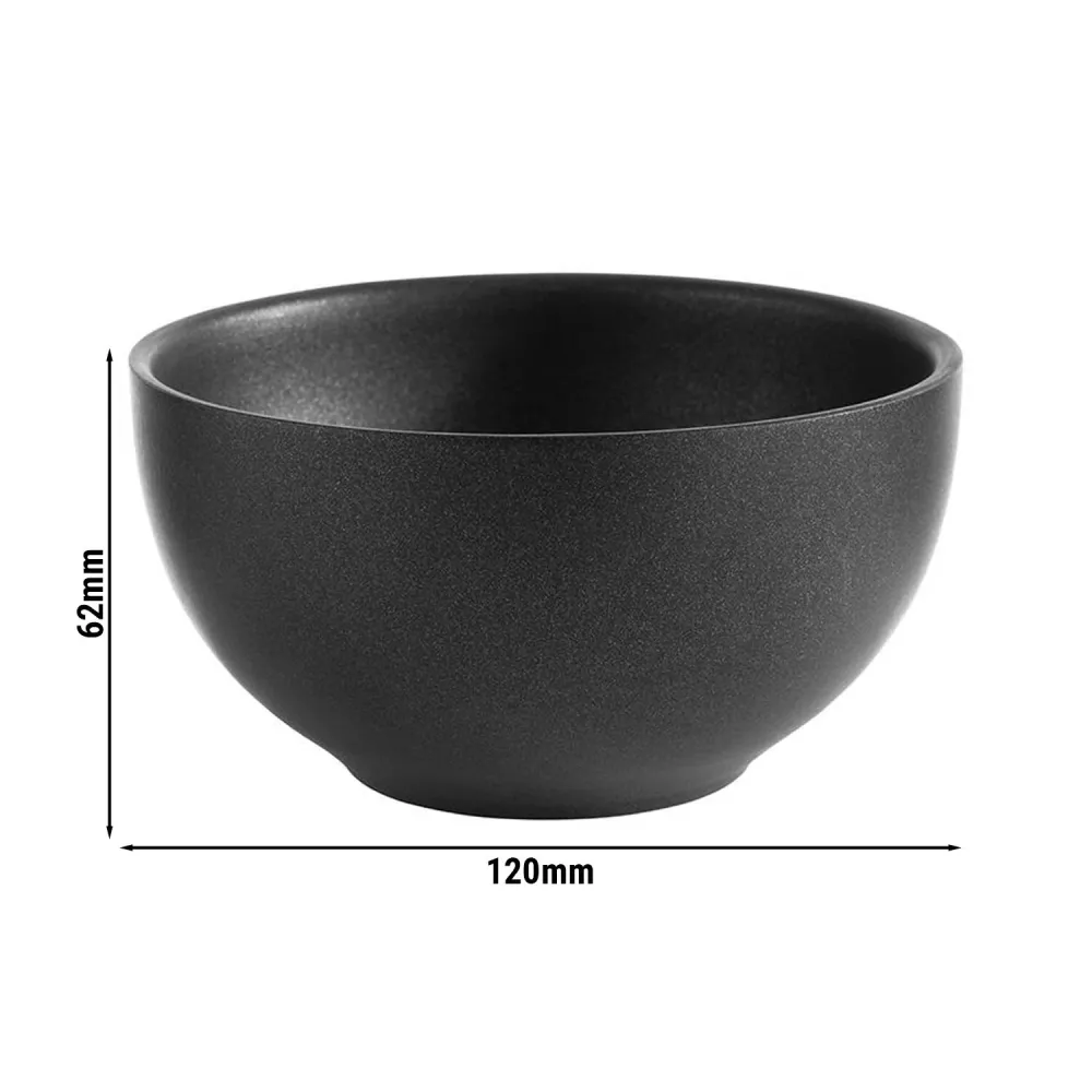 (6 бр.) Купичка - LEVANTE - Неръждаема стомана - 320ml - Ø 120mm - черна