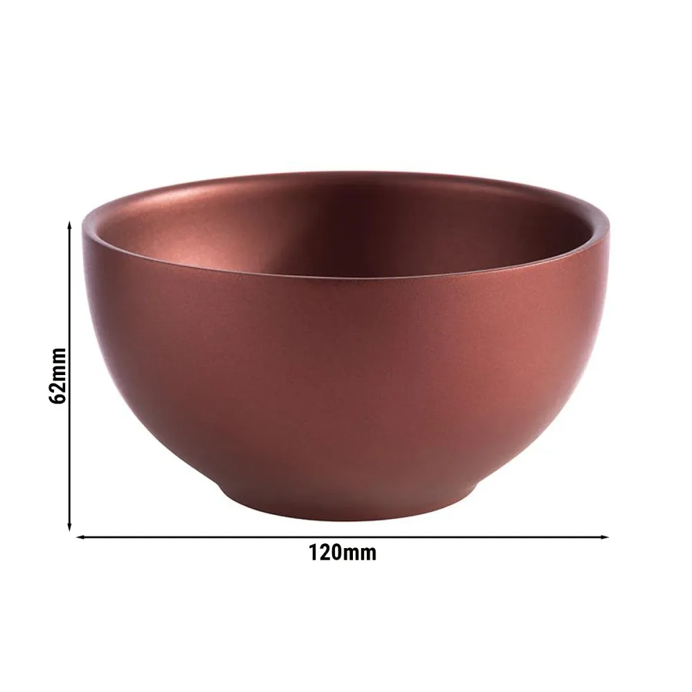 (6 бр.) Купичка - LEVANTE - Неръждаема стомана - 320ml - Ø 120mm - Дълбочина: 62.5mm - Червено