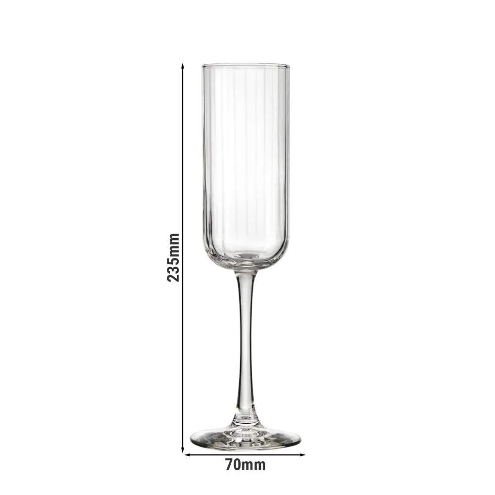(12 броя) LIBBEY | LINEAR - Чаша за шампанско - 222 мл