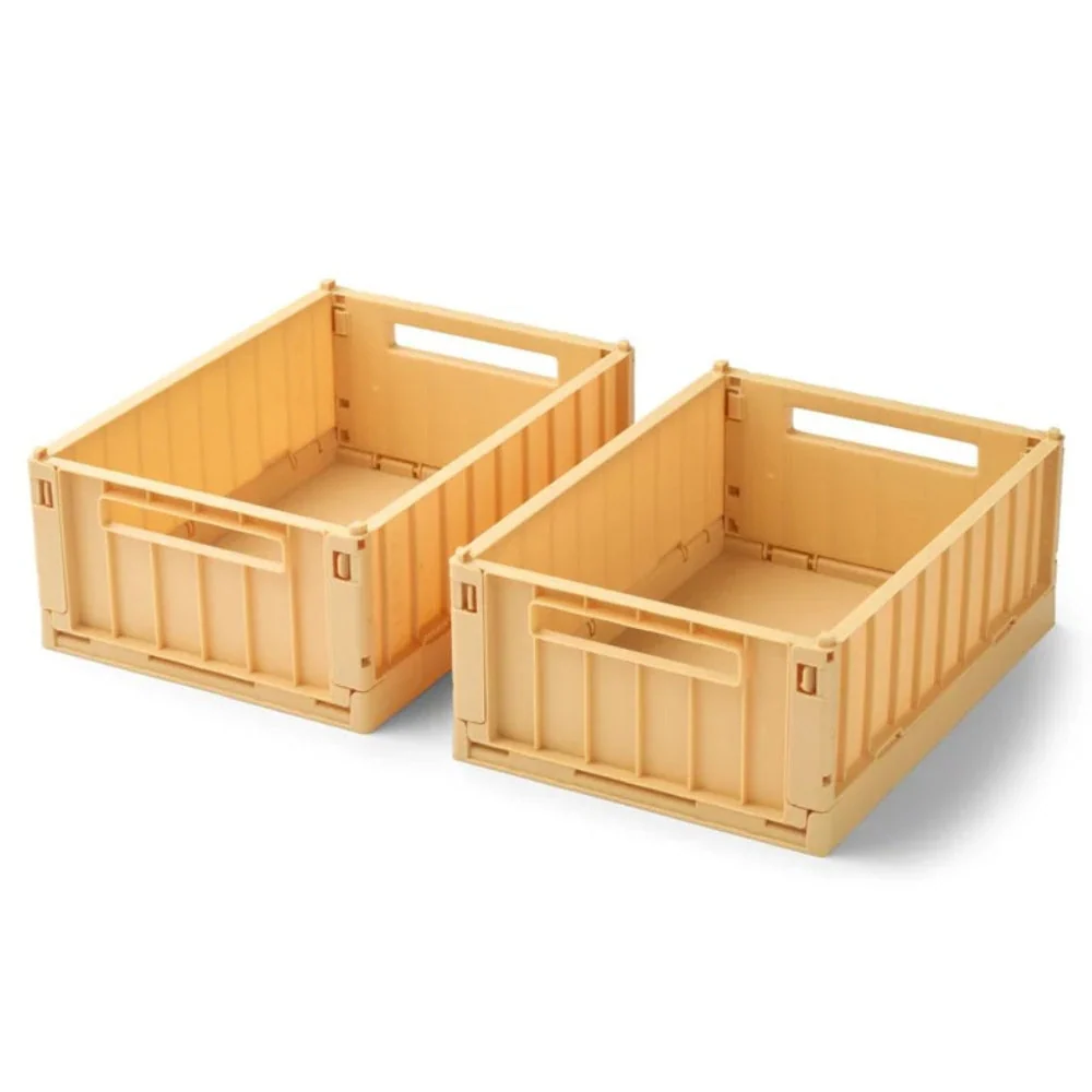 Liewood Контейнер за съхранение от ливадна дървесина Weston Lemon yellow S