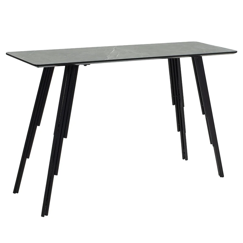 Конзола Lifo MDF тъмно сива циментово-черна 120x40x75εκ