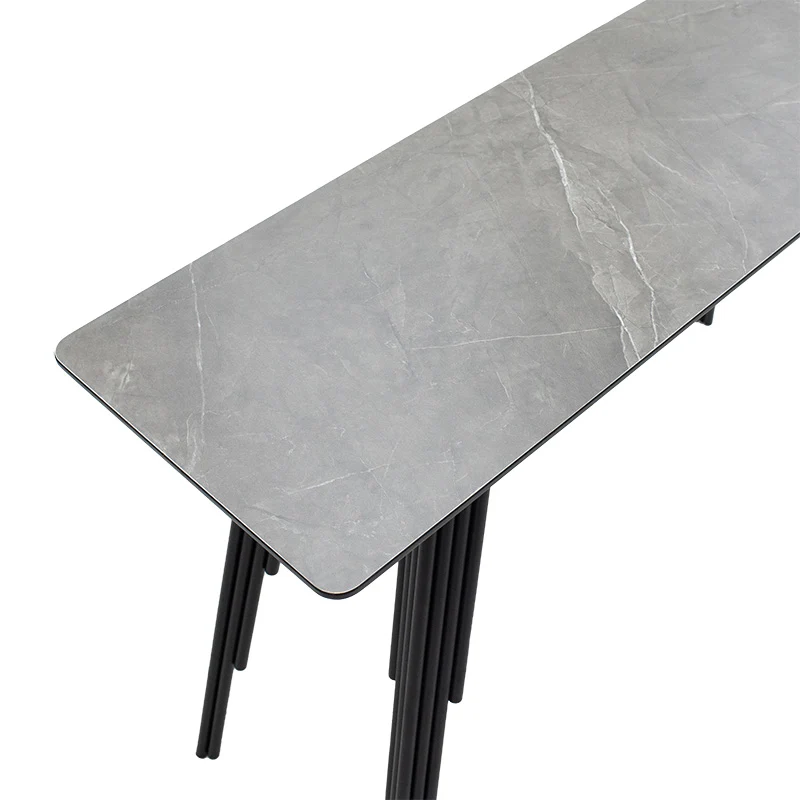 Конзола Lifo MDF тъмно сива циментово-черна 120x40x75εκ