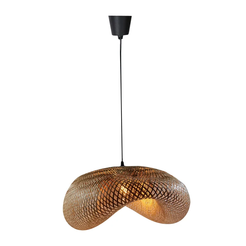 Плафон Lighty e27 естествен бамбук d42χ13см