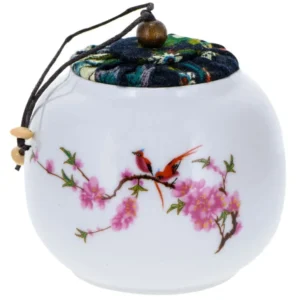 Кутийка за чай „Lihua“ 50 г, с платнена и коркова капачка в подаръчна опаковка