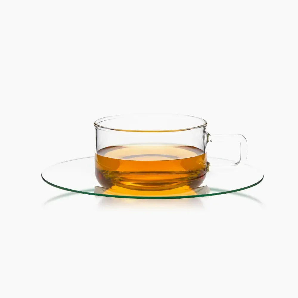 Чаши от йенско стъкло Linea 0.18 л С Чинийка – Trendglas Jena