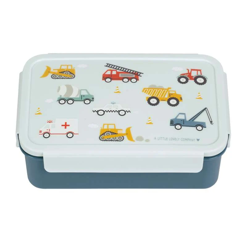Little Lovely Company Разделен Bento Кутия за Храна - Превозни Средства
