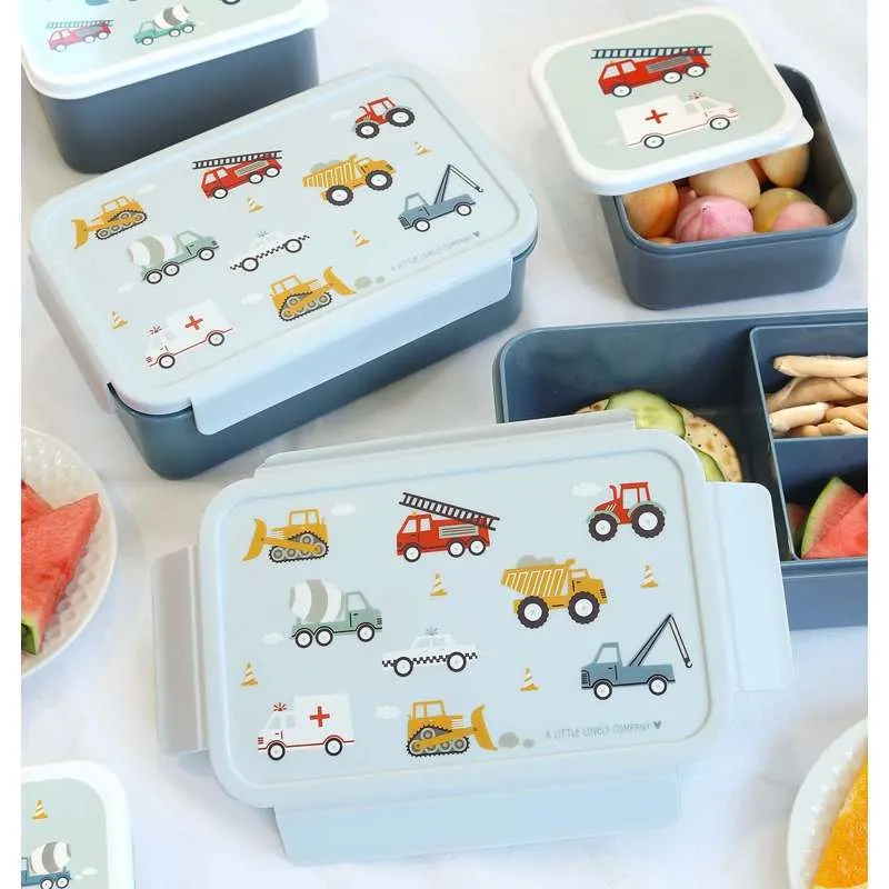 Little Lovely Company Разделен Bento Кутия за Храна - Превозни Средства