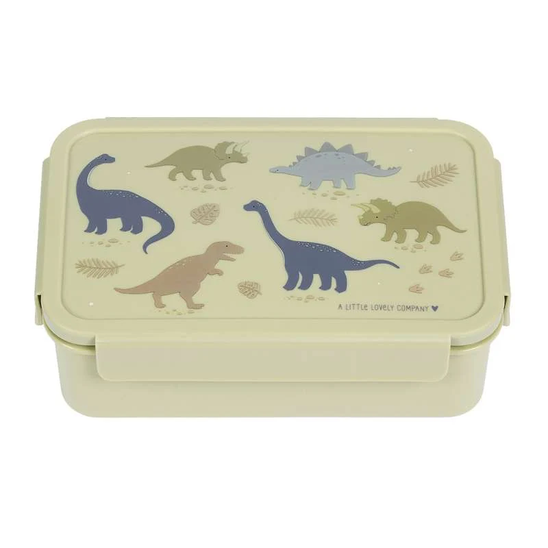 Little Lovely Company Разделена кутия за обяд Bento - Динозавър