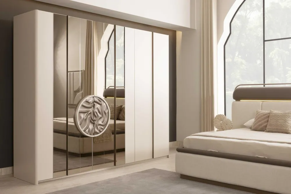 Шесткрилен гардероб «Loft» ширина 267см