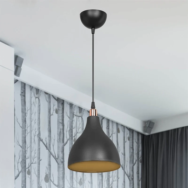 Плафон Lofty Ε27 черен D18x22см