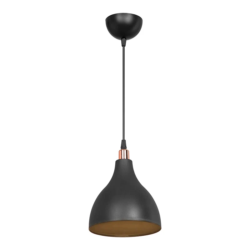 Плафон Lofty Ε27 черен D18x22см