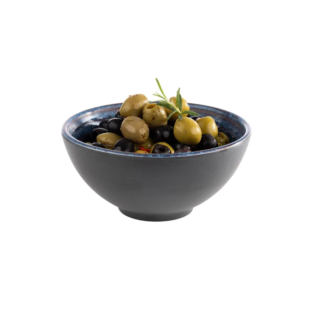 (6 бр.) Купа - LOOPS - Меламин - 0.5L - правоъгълна - 150x150mm - Дълбочина: 70mm - Синьо/Сиво